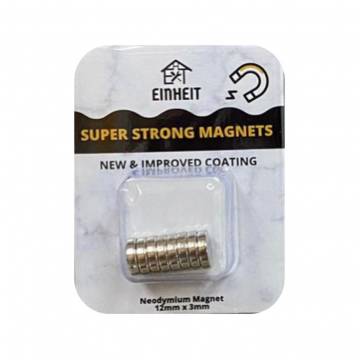 6pc Pack Neodymium Round Magnet (3mm x 18mm)