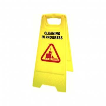 Cleaning in Progress Sign