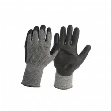 Anti-Cut Cotton Gloves with Black Latex