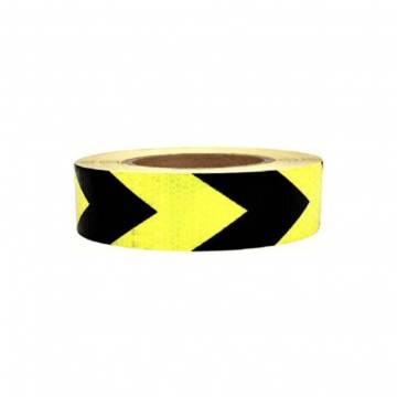 Diamond Grade Limegreen/Black Arrow Reflective Tape (2" x 5m / 2" x 50m)